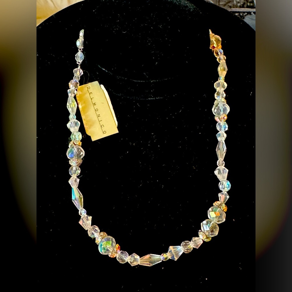 New Blair Delmonico Aurora Borealis Crystal Necklace